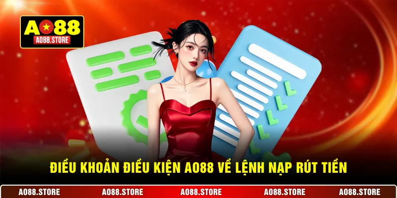 Điều khoản điều kiện AO88 về lệnh nạp rút tiền